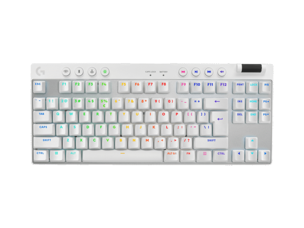 מקלדת Logitech PRO X TKL – לבן – אנגלית