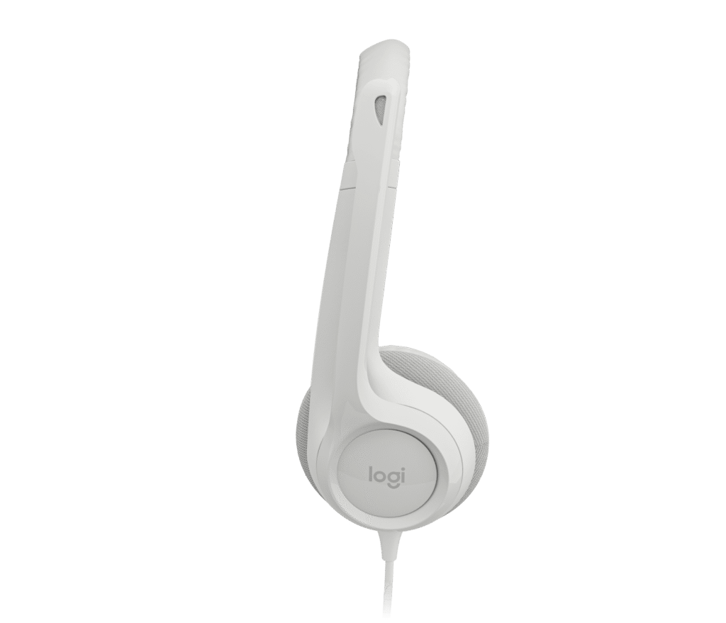 אוזניות Logitech H390 – לבן שבור