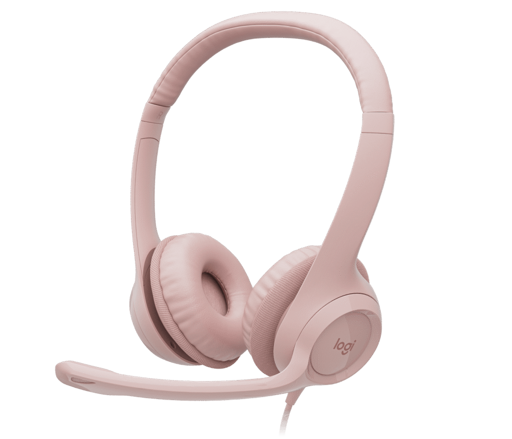 headset Logitech H390 – ורוד