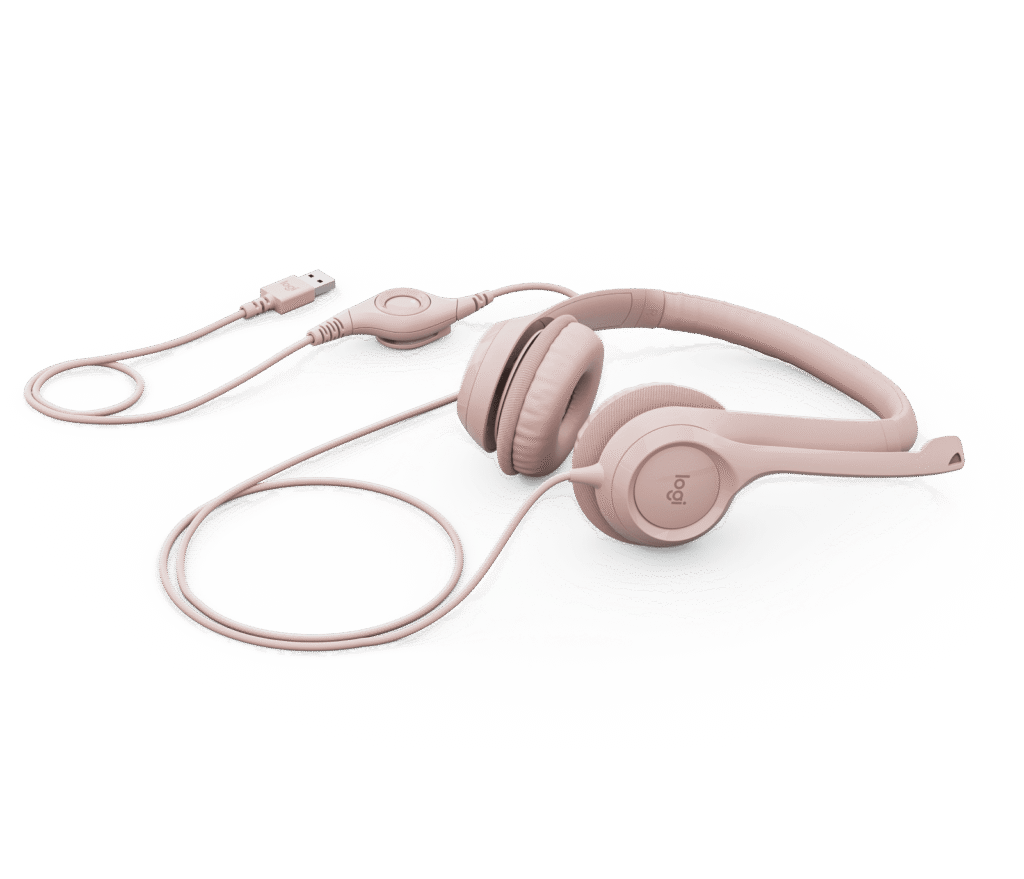headset Logitech H390 – ורוד