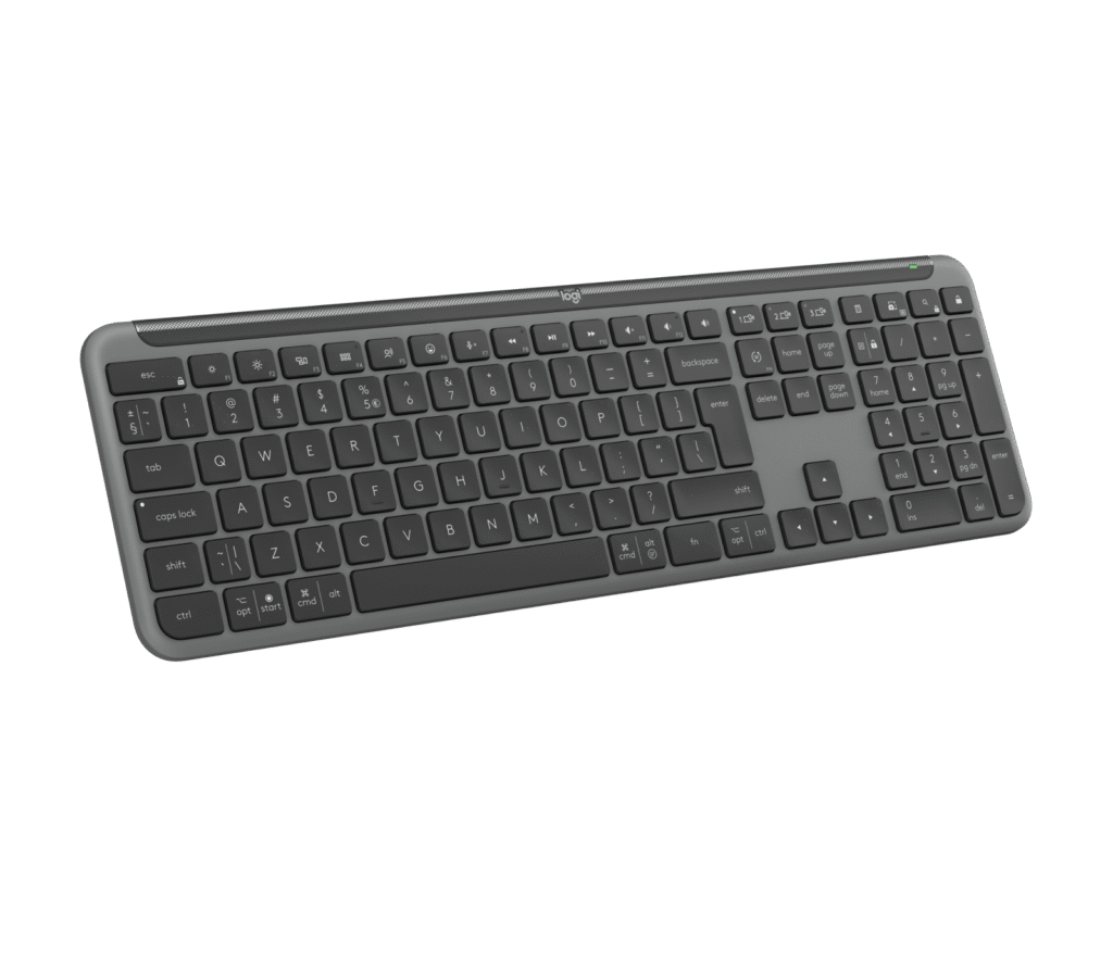מקלדת LOGITECH K950 SLIM KEYBOARD GRAPHITE 2.4GHZ/BT