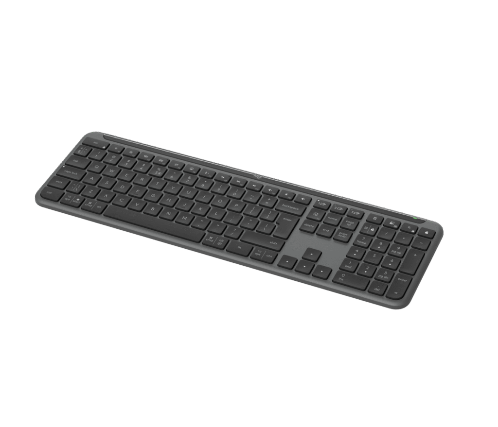 מקלדת LOGITECH K950 SLIM KEYBOARD GRAPHITE 2.4GHZ/BT