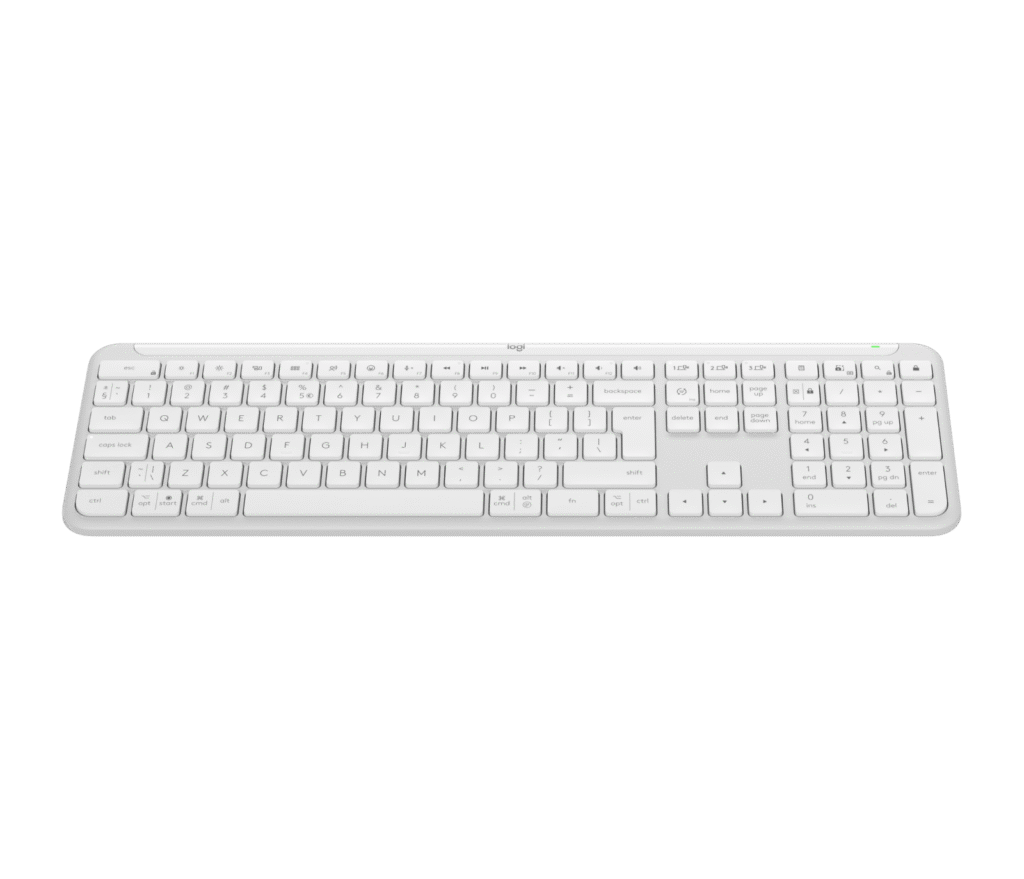 מקלדת Logitech K950 – לבן שבור