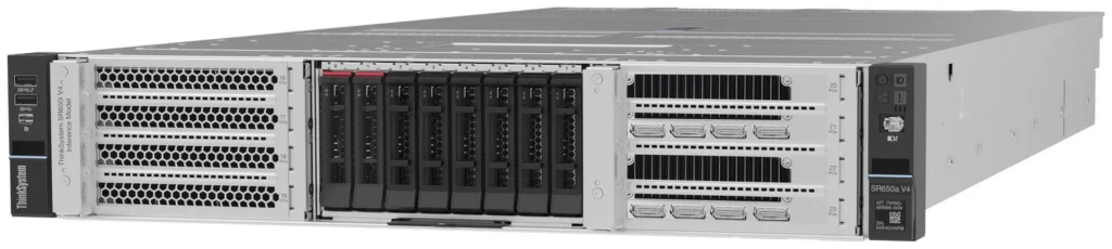 שרת GPU Lenovo ThinkSystem SR650a V4 – 2U, עד 4 מאיצי GPU כפולי רוחב, Intel Xeon 6