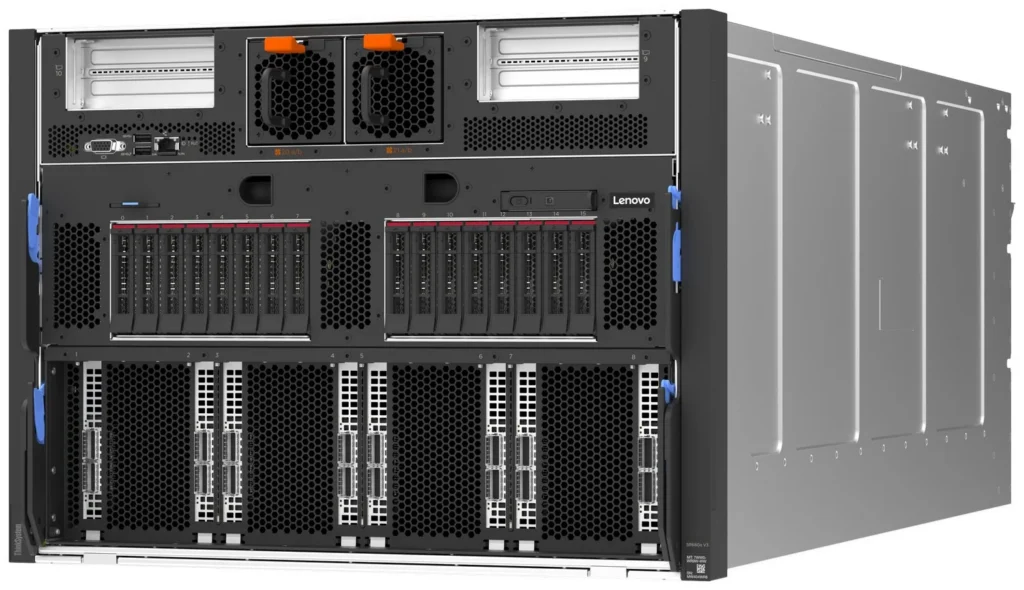 שרת AI Lenovo ThinkSystem SR680a V3 – NVIDIA HGX B200, 8 GPU Blackwell