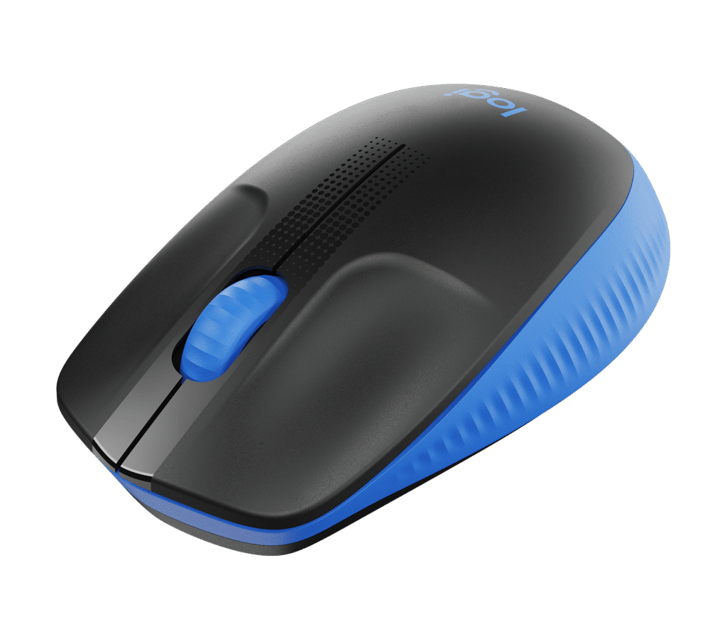 עכבר W/L שחור/כחול  LOGITECH M190 FULL SIZE