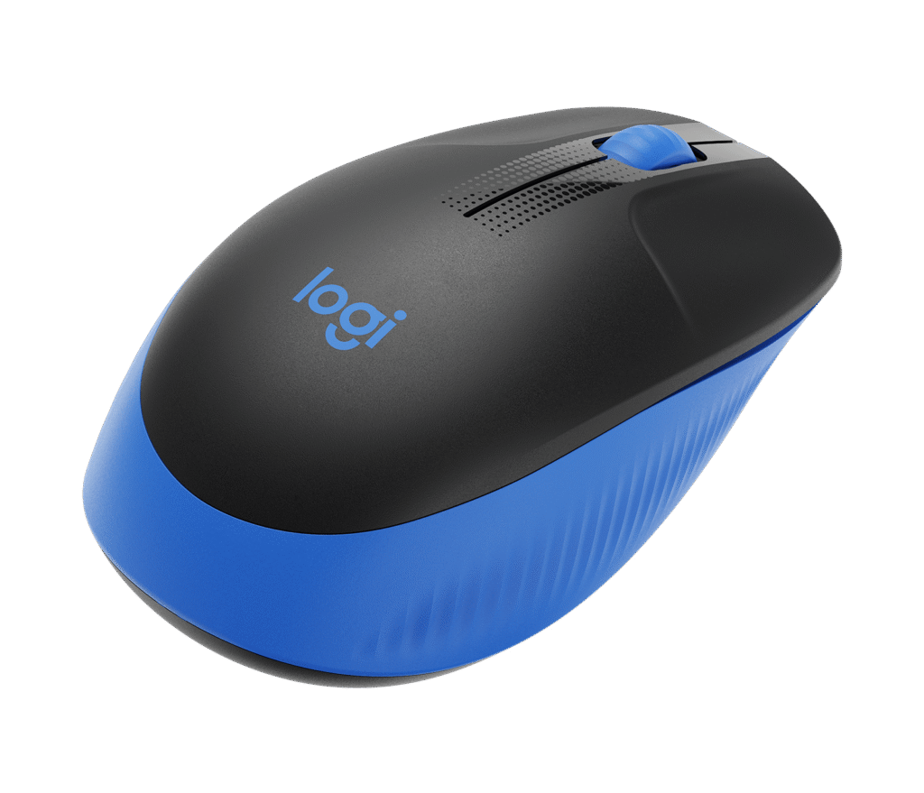 עכבר W/L שחור/כחול  LOGITECH M190 FULL SIZE