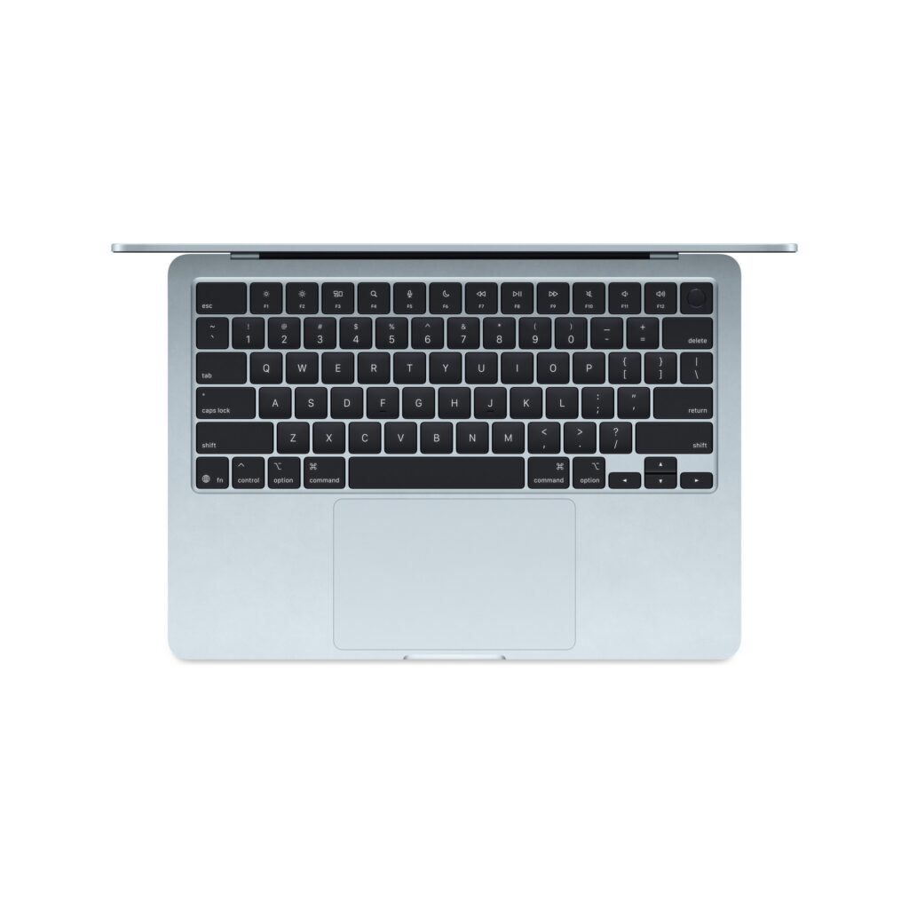 מחשב נייד Apple MacBook Air 13.6" M4 (2025) MC6U4HB/A 10C CPU / 10C GPU / 16GB / 512GB SSD - Sky Blue