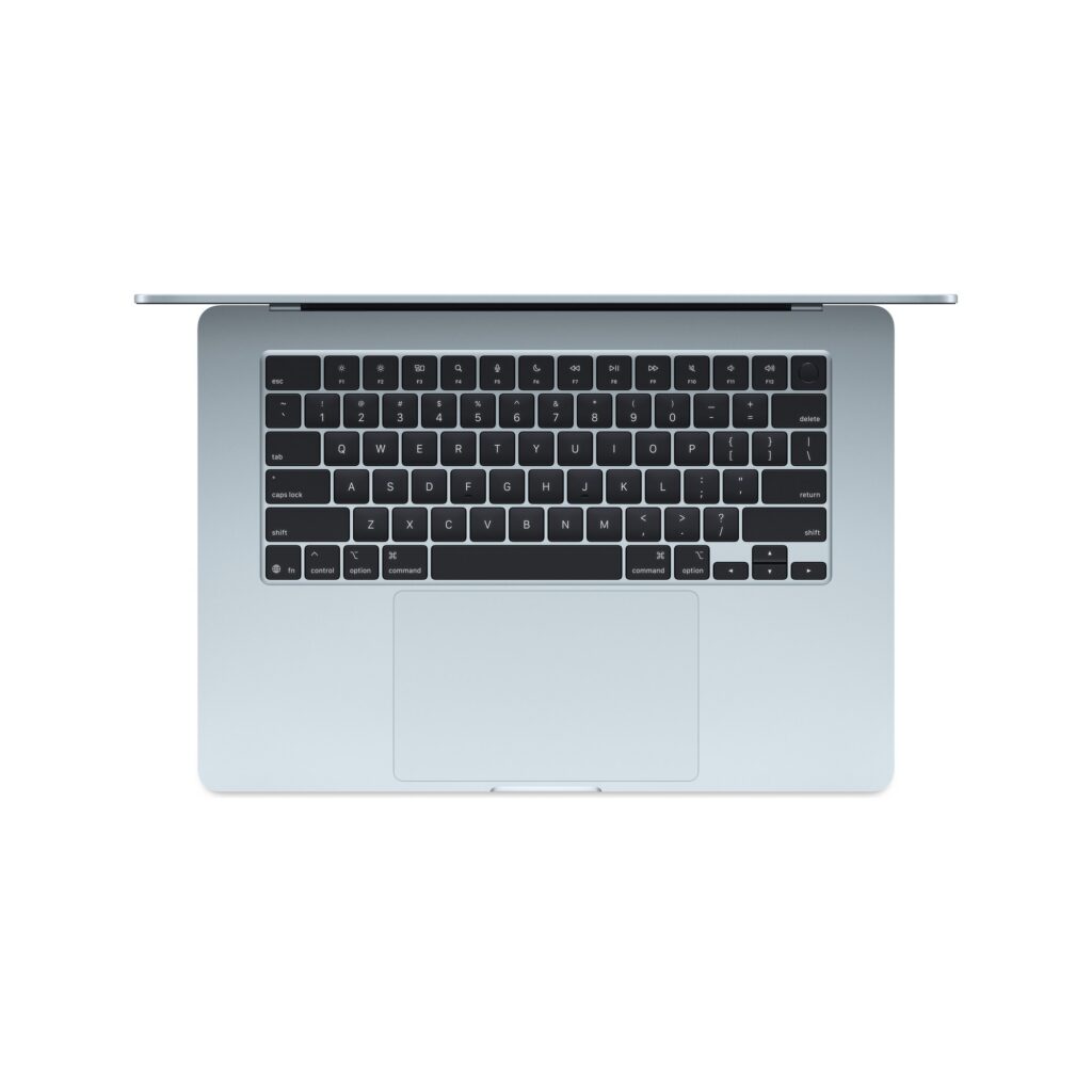 מחשב נייד Apple MacBook Air 15.3" M4 (2025) MC7C4HB/A 10C CPU / 10C GPU / 16GB / 512GB SSD - Sky Blue