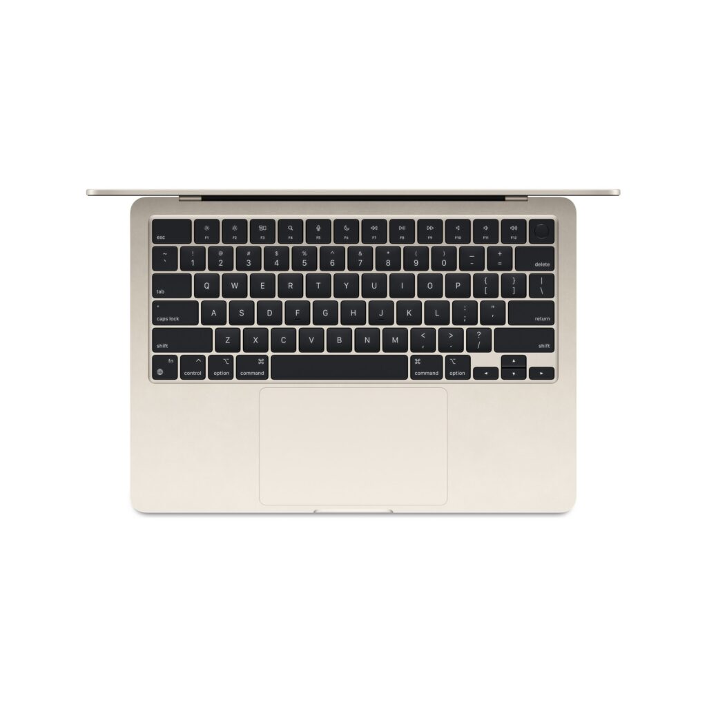 מחשב נייד Apple MacBook Air 13.6" M3 (2024) MC8J4HB/A 8C CPU / 8C GPU / 16GB / 256GB SSD - Starlight