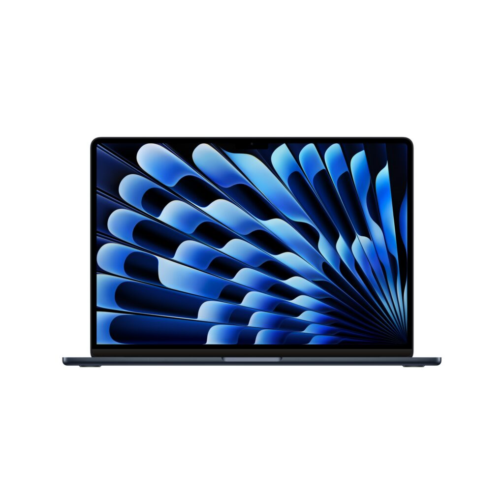 מחשב נייד Apple MacBook Air 15.3" M3 (2024) MC9G4HB/A 8C CPU / 10C GPU / 16GB / 256GB SSD – Midnight