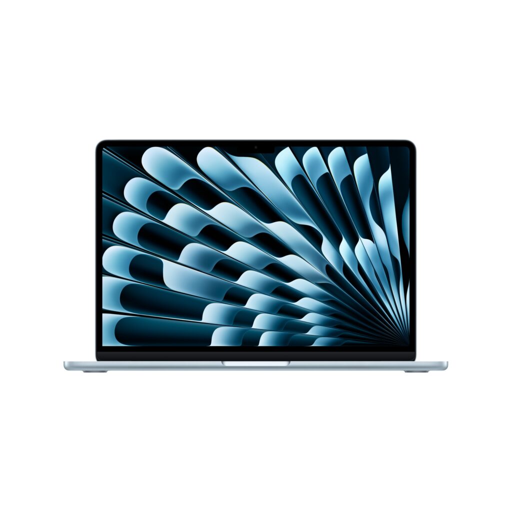 מחשב נייד Apple MacBook Air 13.6" M5 (2026) MDHK4HB/A 10C CPU / 10C GPU / 24GB / 1TB SSD – Sky Blue