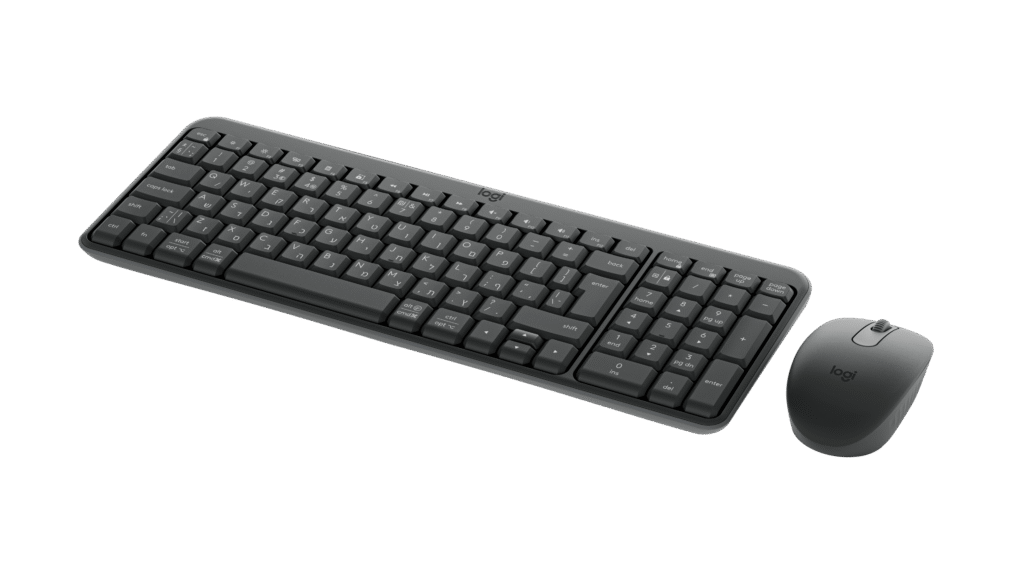 סט מקלדת ועכבר אלחוטי Logitech MK250 – גרפיט, עברית