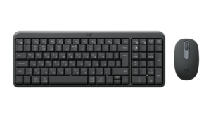 סט מקלדת ועכבר אלחוטי Logitech MK250 – גרפיט, עברית