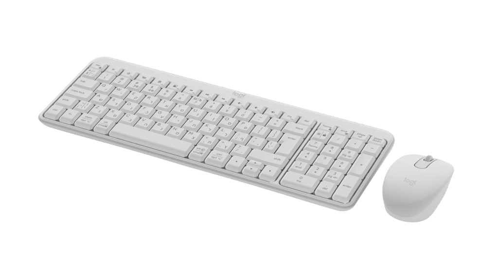 מקלדת Logitech MK250 – לבן שבור – עברית