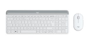 מקלדת ועכבר Logitech MK470 – לבן שבור