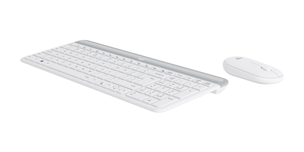 מקלדת ועכבר Logitech MK470 – לבן שבור