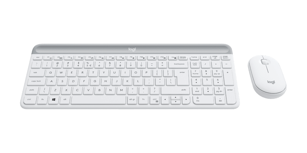 מקלדת ועכבר Logitech MK470 – לבן שבור