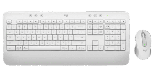 מקלדת ועכבר Logitech MK650 – לבן שבור, פריסה עברית