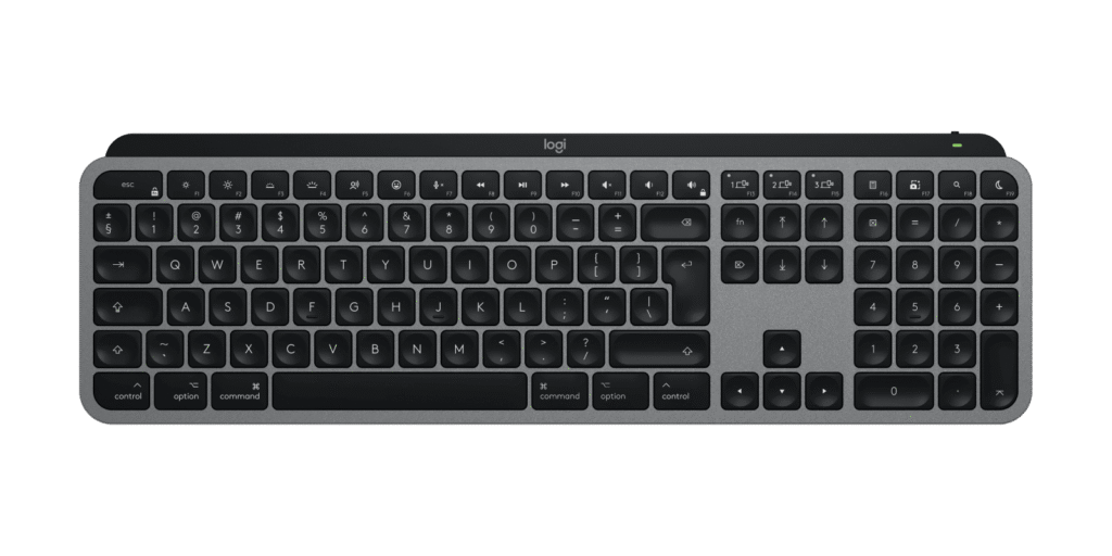 מקלדת Logitech MX Keys S – אפור חלל – אנגלית (QWERTY)