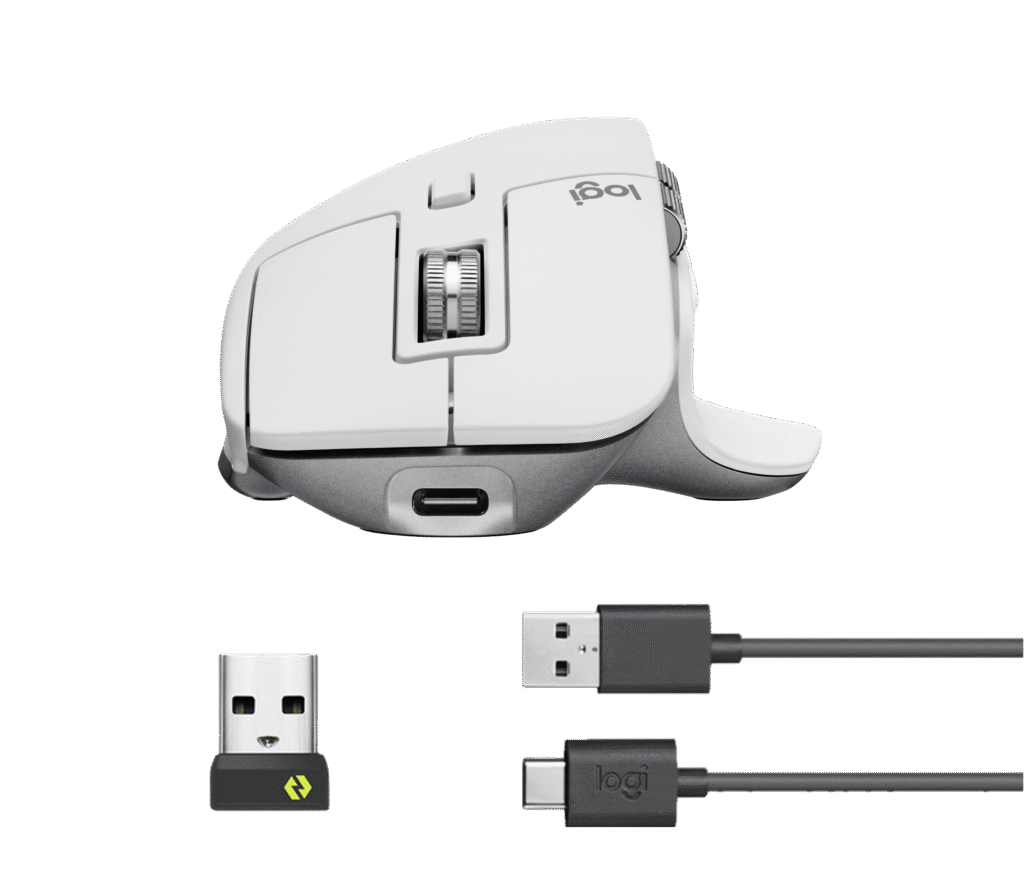 עכבר Logitech MX Master 3S – אפור בהיר