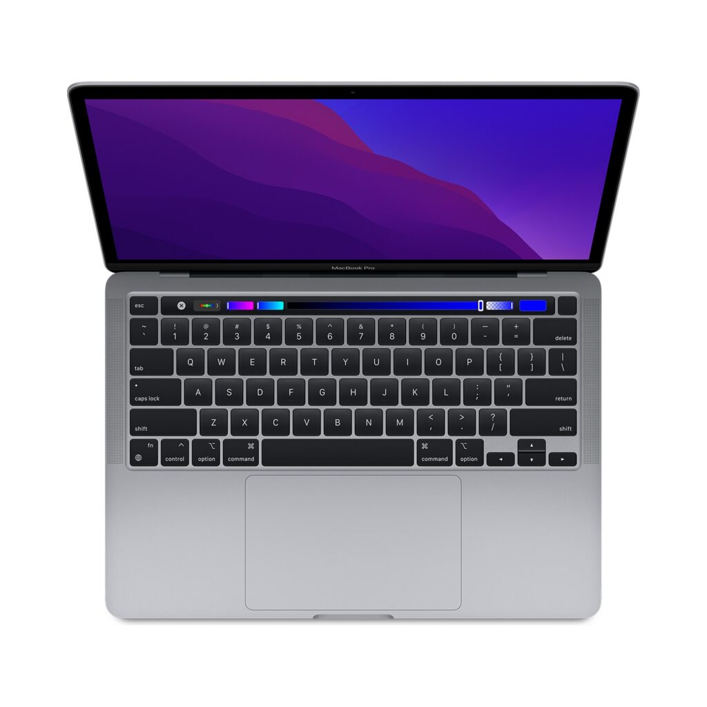 מחשב נייד Apple MacBook Pro 13" M1 (2020) MYD82AE/A 8C CPU / 8C GPU / 8GB / 256GB SSD – Space Gray