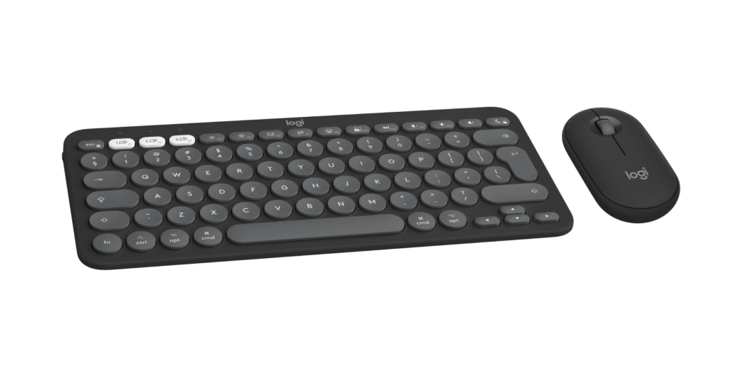 מקלדת Logitech Pebble 2 Combo – גרפיט