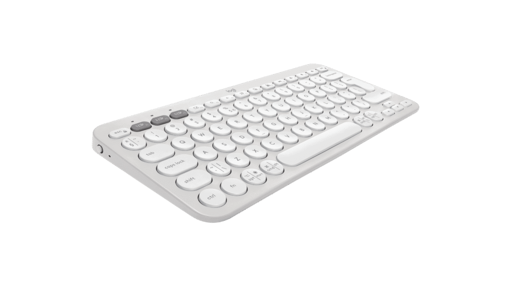 מקלדת Logitech Pebble 2 Combo – לבן טונאלי – אנגלית (QWERTY)