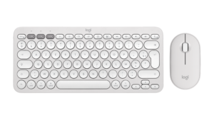 מקלדת Logitech Pebble 2 Combo – לבן טונאלי – אנגלית (QWERTY)