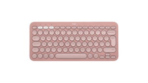 מקלדת Logitech Pebble Keys 2 K380s – Tonal Rose – אנגלית (QWERTY)