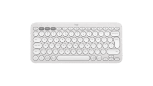 מקלדת Logitech Pebble Keys 2 K380s – Tonal White – אנגלית