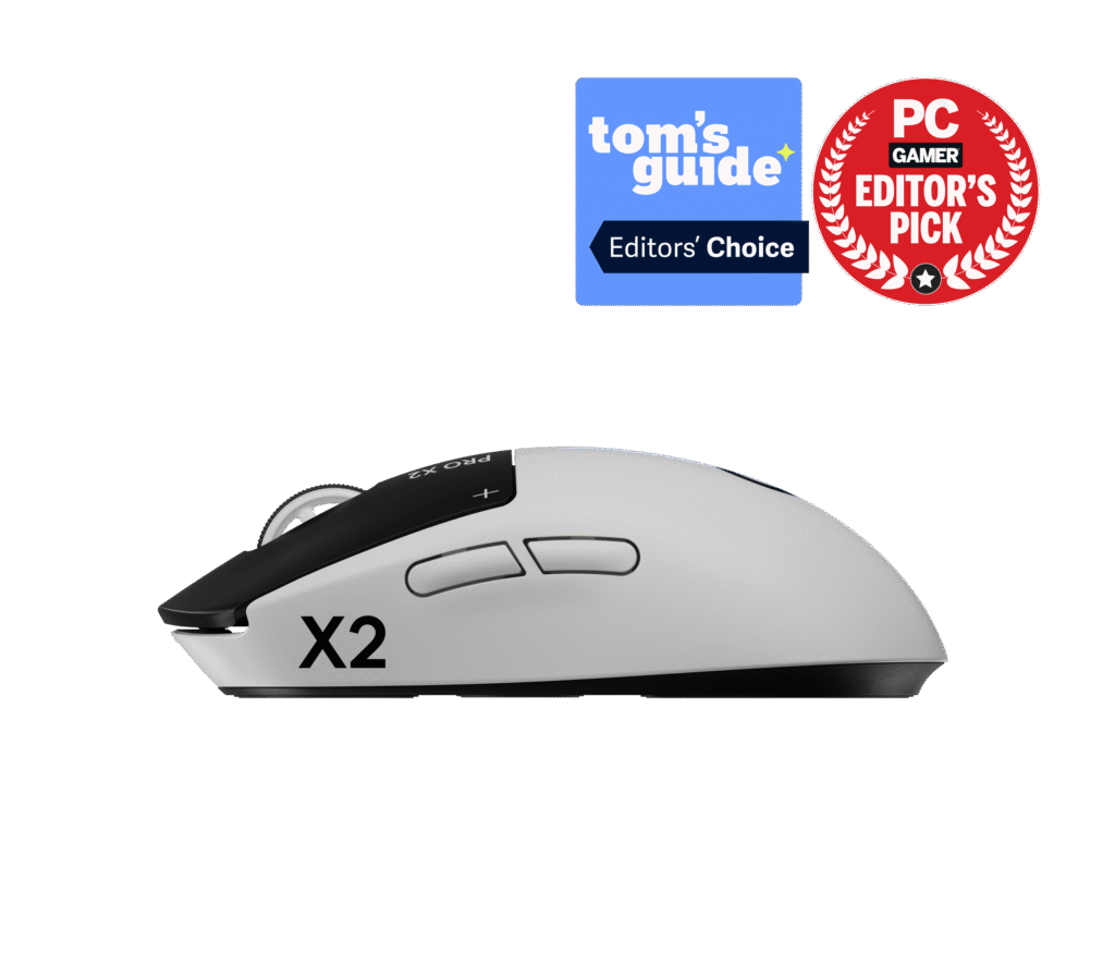 עכבר Logitech PRO X2 SUPERSTRIKE – Lunar Eclipse