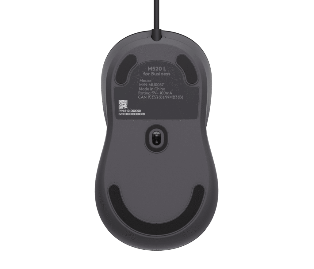 עכבר Logitech M520 L – גרפיט
