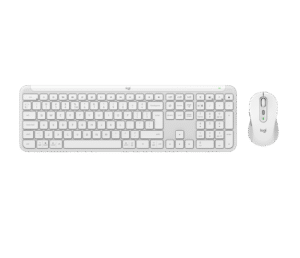 מקלדת Logitech MK950 – לבן שבור (עברית/אנגלית)