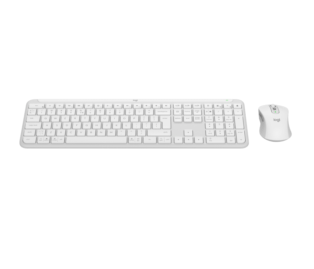 מקלדת Logitech MK950 – לבן שבור (עברית/אנגלית)