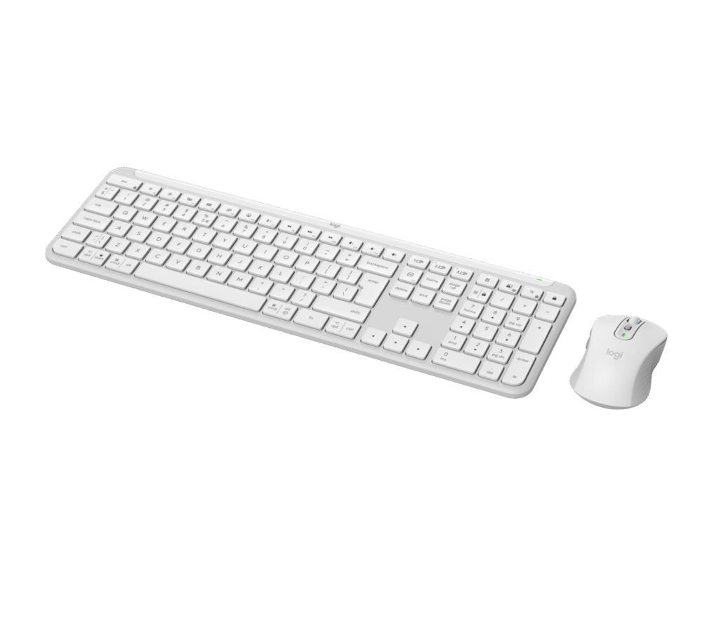 מקלדת Logitech MK950 – לבן שבור (עברית/אנגלית)