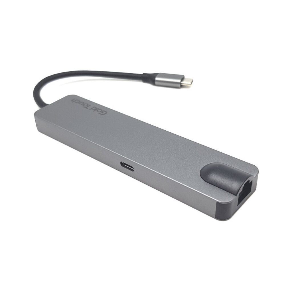 תחנת עגינה מיני  GT HDMI + 2xUSB + LAN Docking USB Type-C