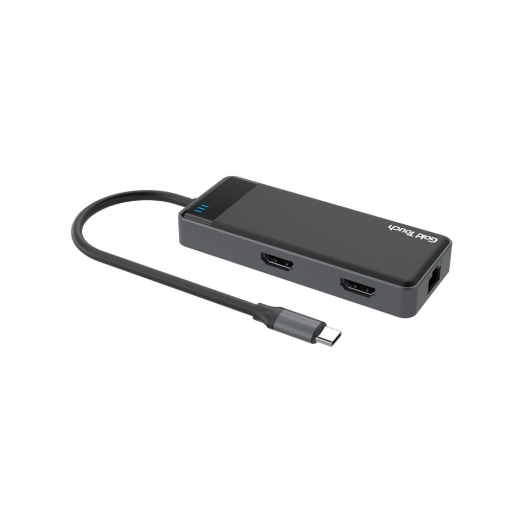 תחנת עגינה HDMI*2 טעינה USB-C/USB-A/LAN/PD 100W