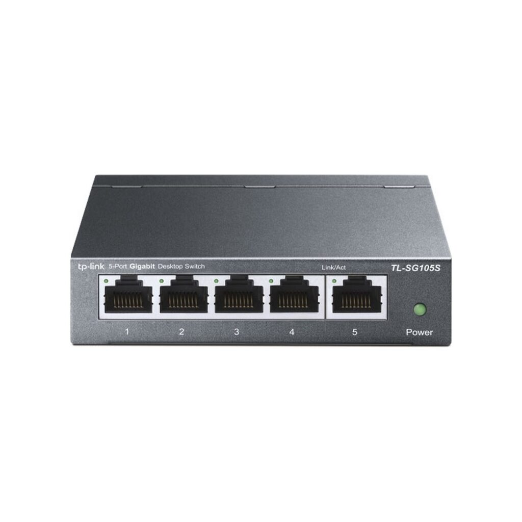 מתג שולחני מתכתי TL-SG105S 5-Port Gigabit Desktop Switch