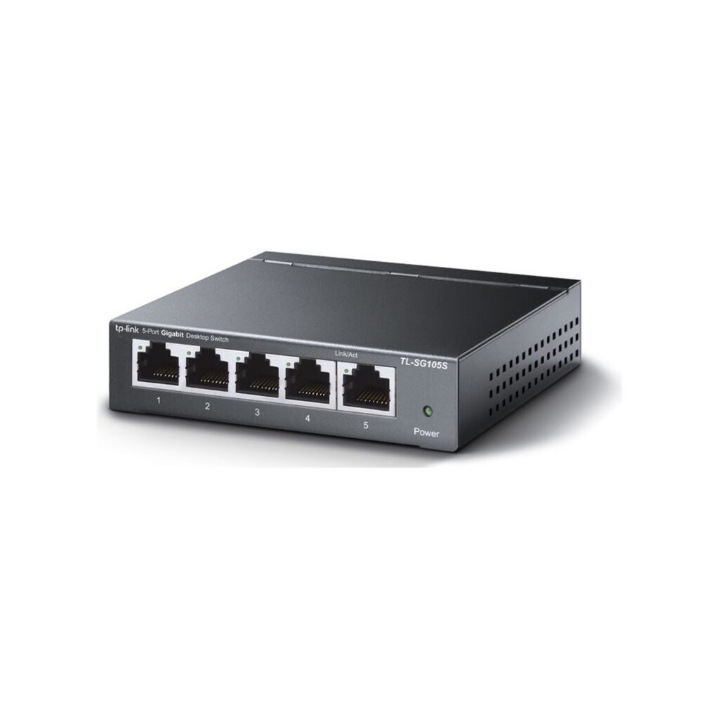 מתג שולחני מתכתי TL-SG105S 5-Port Gigabit Desktop Switch
