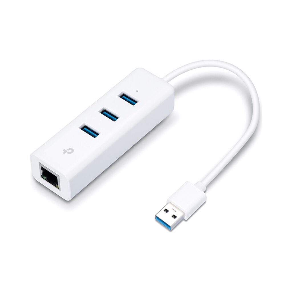 מפצל TP LINK TL-UE330 USB3*3 + LAN 1GIGA