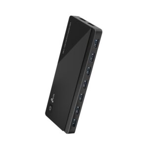 מפצל+ספק TPLINK USB 3.0 7-Port Hub with 2 Charging Ports
