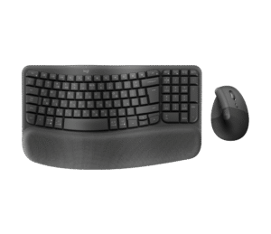 מקלדת ועכבר Logitech Wave Keys and Lift Combo – גרפיט – עברית